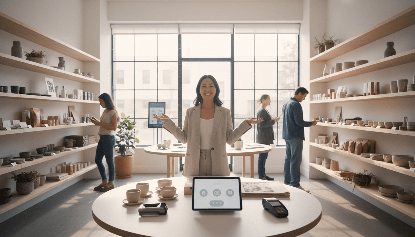 Local business owner in their shop